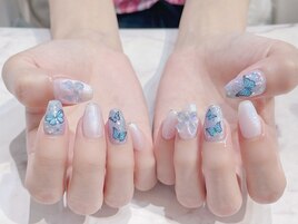 #蝶々ネイル