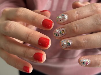 ソリッドカラー(solid color)/hand nail