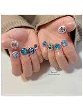 ハヌル(haneul.)/アートネイル/ライブ仕様☆嵐