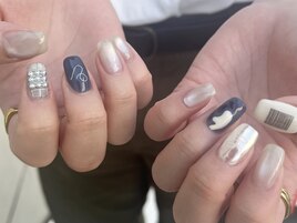 モード×ミラーの個性派アシメ