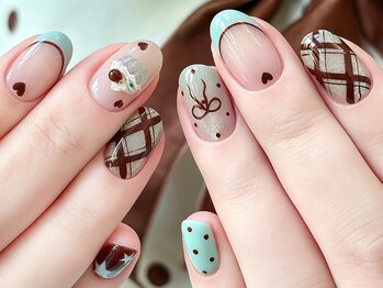 キューティー(Cutie)の写真/甘すぎない◎大人可愛いトレンドネイル！