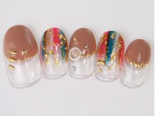 ネイルサロン ドレリッチ 大宮店(drerich)/秋カラフルグラデ