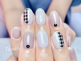 シンプルアートのseasonネイル