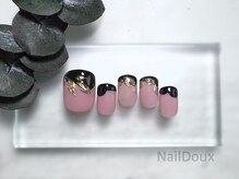 ネイル ドゥ 岡山駅前店(Nail Doux)/フレンチリーフネイル