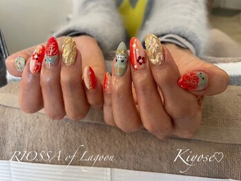 リオッサ オブ ラグーン(RIOSSA of Lagoon)/ワンホンネイル×干支ネイル