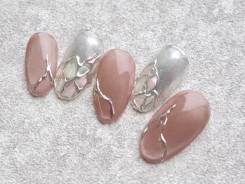 カトルナフ(quatre fois neuf)/大人のくすみマグネットネイル