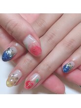アールローズ(R-rose)/グラデーションネイル