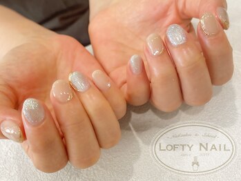ロフティーネイル 駒川店(Lofty Nail)/マグネット×ミラーネイル