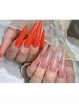ラグボックス 心斎橋本店(LUX BOX) my nailはいつも大好きなオレンジカラーにしてます♪