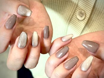 ヌル ネイル 堀江(NURU NAIL HORIE)/マグネット＋ワンカラー☆