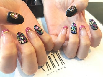 アース ネイルアイラッシュ 前橋店(EARTH Nail&Eyelash)/アートデザイン ￥８０００