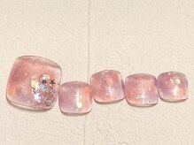 ミンクスタイル 浜松町店/【フット】ピンク×パープル