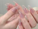 ちゅるん水光ネイルxオーロラ