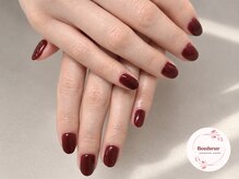 ボヌール 麻布十番店(Bonheur)/深みボルドーで秋ネイル