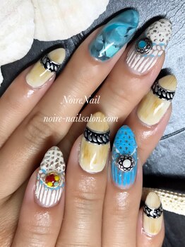 ノワール ネイルアンドスクール(Noire)/★木目調ネイル★