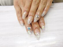 ネイルサロン キラップ(Nail Salon KiLAP)/スカルプ×クリアーラメ￥9600
