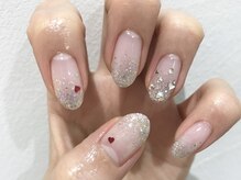 クォーターリゾートネイル(QUARTER RESORT nail)/ラメグラデーションネイル☆