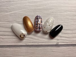 ツイード・キルティングネイル☆