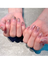 ブラウンミラーネイル♪