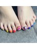【NEWOPEN限定価格 Nail】フットネイルワンカラー(Jrネイリスト)　4500円