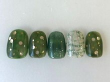 アイネイルズ 池袋店(I-nails)/グリーンホロネイル