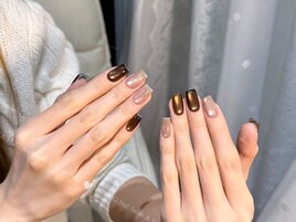 秋冬ネイル　エレガントデザイン