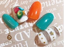 サロン ド グレイシャス(Salon de GRACIOUS)/カジュアル夏ネイル☆