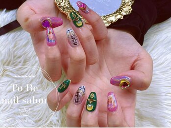 ネイルサロン トゥービー 御徒町上野(To Be)/ストーン付け放題コース8990円