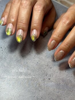 エムズネイルズ(M's Nails)/マグネット&フラッシュ