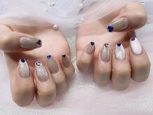 モルフォネイル(Morpho nail)/#ワンホンネイル #キラネイル