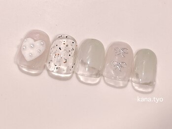 リンクネイル 渋谷(LINK NAIL)/バレンタインデザイン☆¥6930