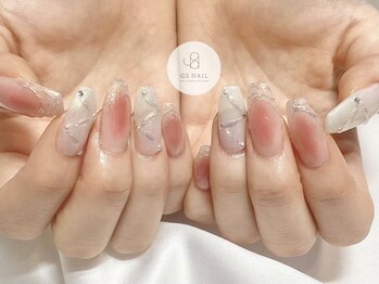 ジーエスネイル(GS NAIL)の写真/横浜市中区唯一のJNA認定&パラジェル認定サロン★洗練された美しい指先をスカルプで演出!![写真：¥13200～]