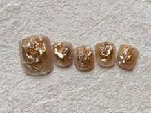 ネイルサロンキティ(nail salon Kitty)/FOOTネイル ¥9980 くすみカラー