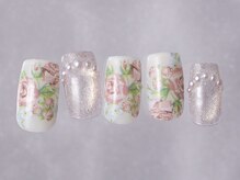 ジェミーネイル シンジュク(Jemiy nail shinjuku)/花柄キラキラ春マグ¥8480