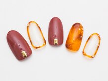 アブニール 柏たなか店/べっこう囲みネイル