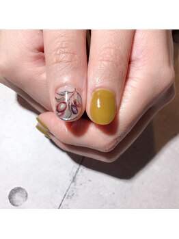 アティックネイルアトリエ(attic nail atelier)/オリーブ親指★