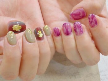 ラルネイル 大宮(Lull. nail)/*アシンメトリー*purple*