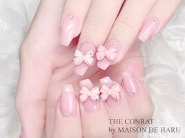 Ribbon nails.