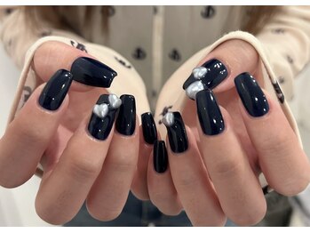ネイル アバンス 西梅田店(Nail AVANCE.)/ネイビーネイル