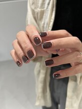 ジュアネイル(jouer nail)/ブラウン、ブルーネイル
