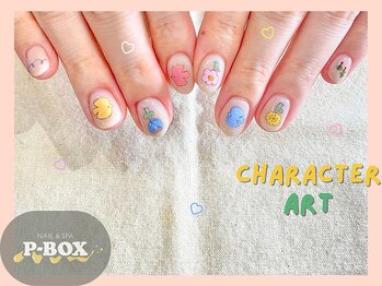 ピーボックス(P BOX)/☆キャラ 模写 3D 推しネイル☆