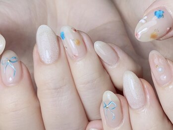 ネイルカラーリリー(Nail Calla Lilly)/持ち込みアート*