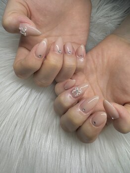 タムタムネイル 本厚木(Tam Tam Nail)/ワンカラー+パーツ