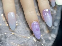 ネイルズミューコ(nail's MyuCo)/エアブラシで薔薇アート