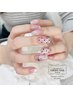 【HAND/自店オフ無料】大人可愛いオフィス定額★1～２本アート　￥7,700