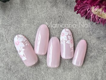 マトリカリア ネイルアンドビューティー(Matricaria)の写真/《ウォーターケア付＊定額デザイン￥8250》シンプルな中に上品な華やかさを＊日常に溶け込む大人ネイル多数