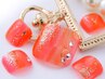 FOOTジェル ラメ埋め尽くし(ケア込) ￥6,700