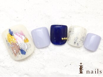 アイネイルズ 横浜WEST店(I-nails)/塗りかけフット　8480円