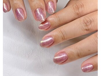 ラヴィネイル(La Vie Nail)/ラメワンカラー/キラキラ/ピンク