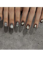 苑琳爪工(erin nail)/マグネット×極細フレンチ